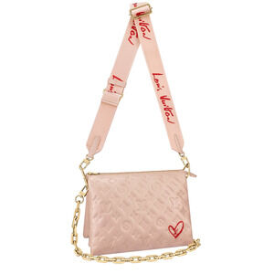 Louis Vuitton Coussin PM Fall In Love Pink Monogram Chain Shoulder Crossbody Bag